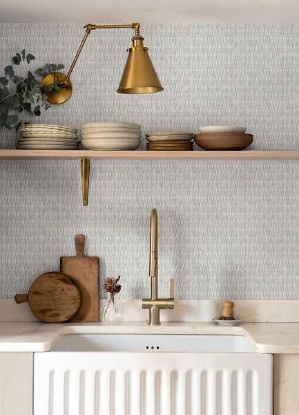 Nabi Light Blue Geometric Wallpaper