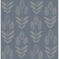 Garland Denim Block Tulip Wallpaper
