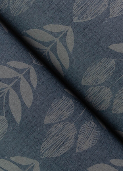 Garland Denim Block Tulip Wallpaper