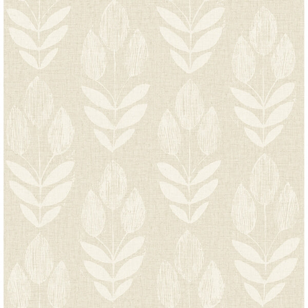 Garland Khaki Block Tulip Wallpaper