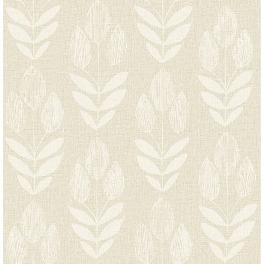 Garland Khaki Block Tulip Wallpaper
