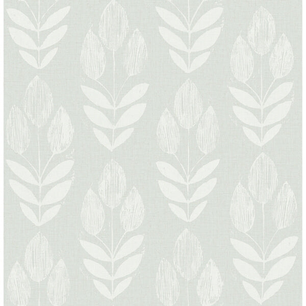 Garland Aqua Block Tulip Wallpaper