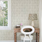 Garland Light Grey Block Tulip Wallpaper