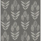 Garland Charcoal Block Tulip Wallpaper