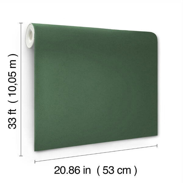 Parget Eklöv Dark Green Textured Wallpaper