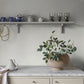 Parget Snövit White Textured Wallpaper
