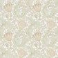 Anemone Light Green Floral Trail Wallpaper