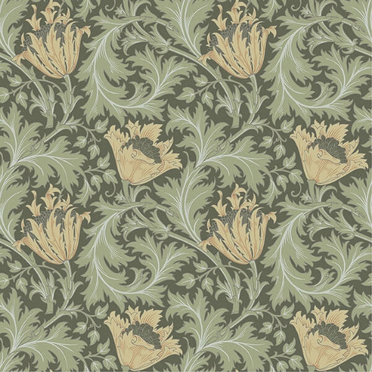 Anemone Moss Floral Trail Wallpaper