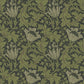 Anemone Dark Green Floral Trail Wallpaper