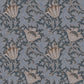 Anemone Dark Blue Floral Trail Wallpaper