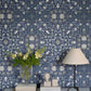 No 1 Holland Park Blue Floral Wallpaper