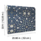 No 1 Holland Park Blue Floral Wallpaper