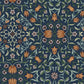 No 1 Holland Park Dark Blue Floral Wallpaper