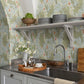 Granville Olive Leafy Vine Wallpaper
