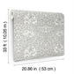 African Marigold White Floral Wallpaper
