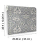 African Marigold Grey Floral Wallpaper