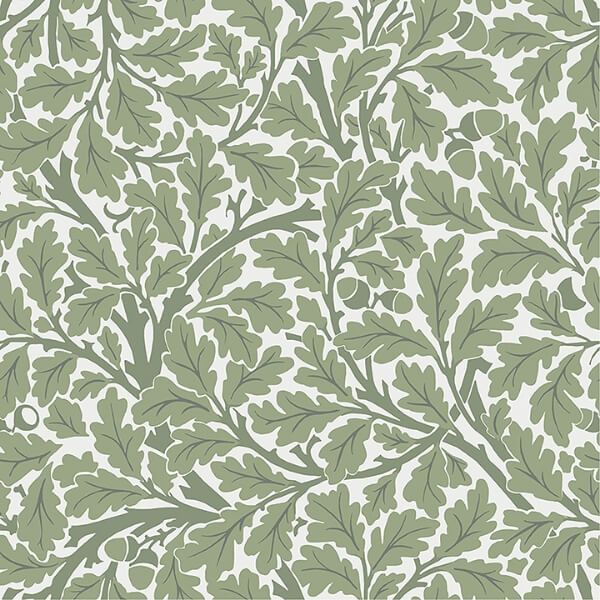 Oak Tree Green Leaf Wallpaper