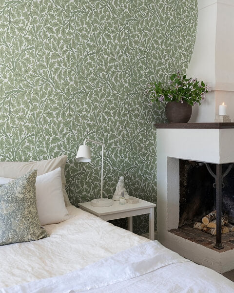 Oak Tree Green Leaf Wallpaper