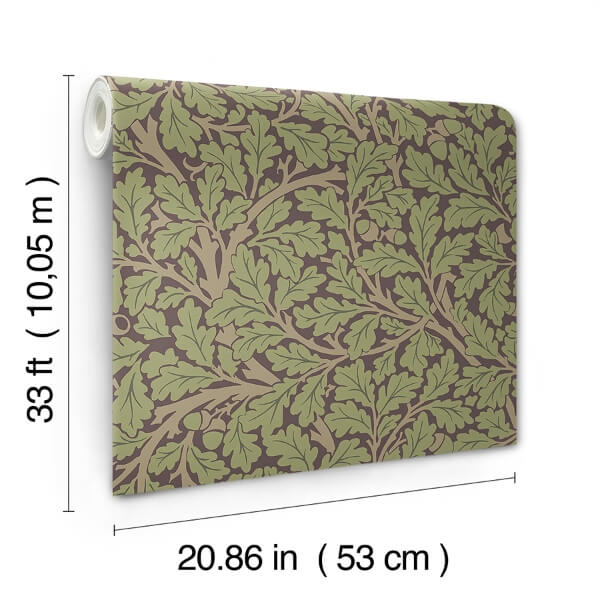 Oak Tree Plum Leaf Wallpaper