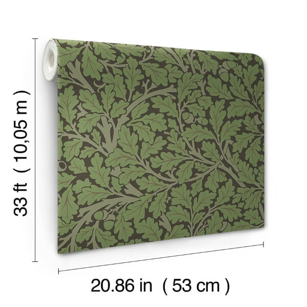 Oak Tree Black Leaf Wallpaper