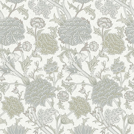 Cray Light Green Floral Trail Wallpaper