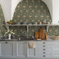 Cray Sea Green Floral Trail Wallpaper