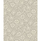 Mallow Grey Floral Vine Wallpaper