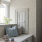 Mallow Grey Floral Vine Wallpaper