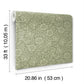 Mallow Green Floral Vine Wallpaper