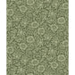 Mallow Dark Green Floral Vine Wallpaper