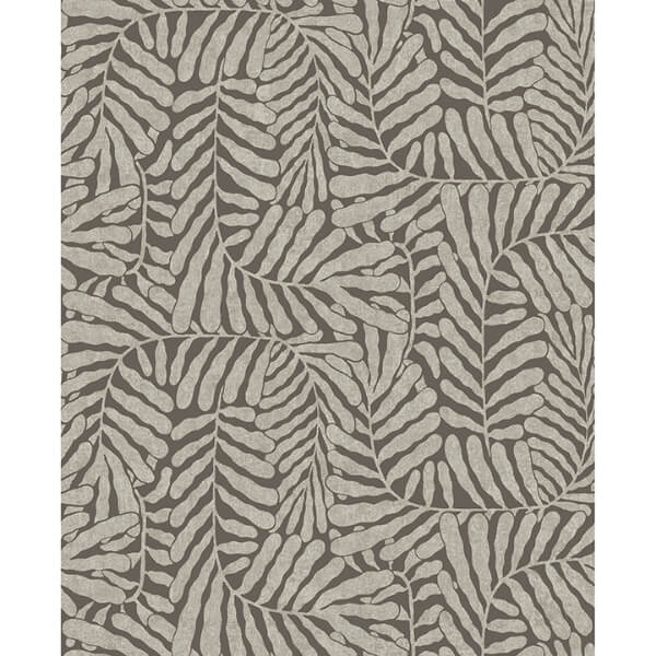 Gabriel Espresso Fern Wallpaper
