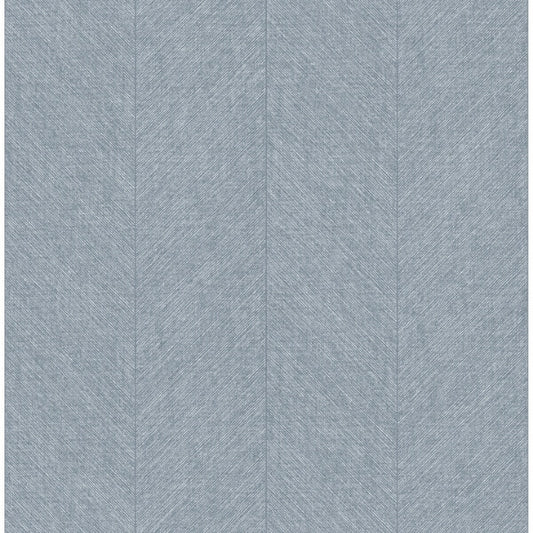 Kallam Light Blue Chevron Wallpaper