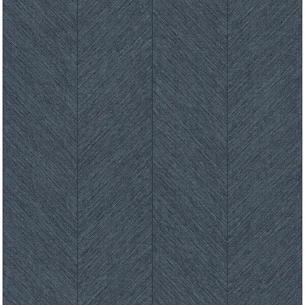 Kallam Indigo Chevron Wallpaper