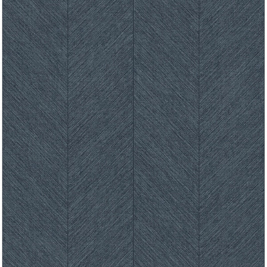 Kallam Indigo Chevron Wallpaper