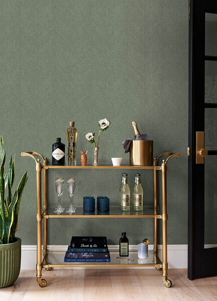 Kallam Sage Chevron Wallpaper