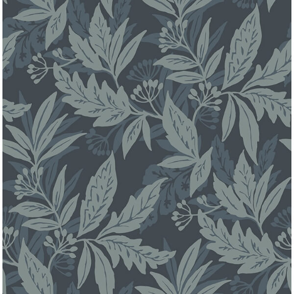 Anita Teal Woodland Floral Wallpaper