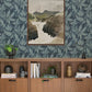 Anita Teal Woodland Floral Wallpaper