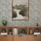 Anita Pewter Woodland Floral Wallpaper