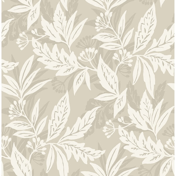 Anita Beige Woodland Floral Wallpaper
