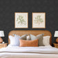 Reid Black Woven Geometric Wallpaper