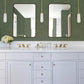 Reid Evergreen Woven Geometric Wallpaper