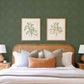 Reid Evergreen Woven Geometric Wallpaper