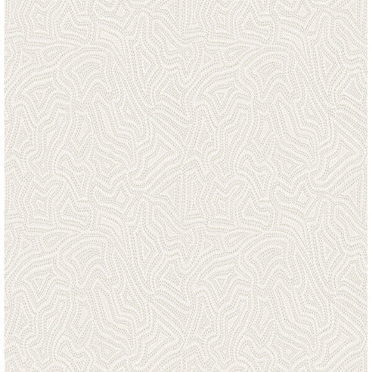 Hollenback Ivory Dotted Abstract Wallpaper