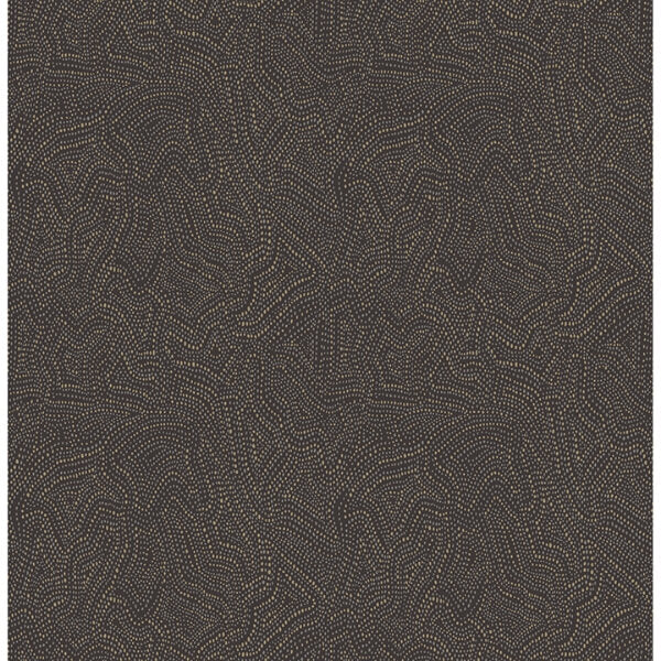 Hollenback Black Dotted Abstract Wallpaper