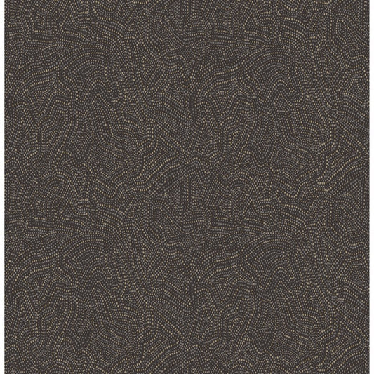 Hollenback Black Dotted Abstract Wallpaper
