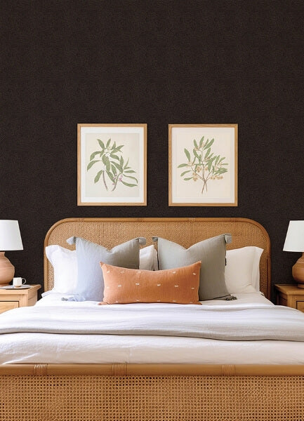 Hollenback Black Dotted Abstract Wallpaper