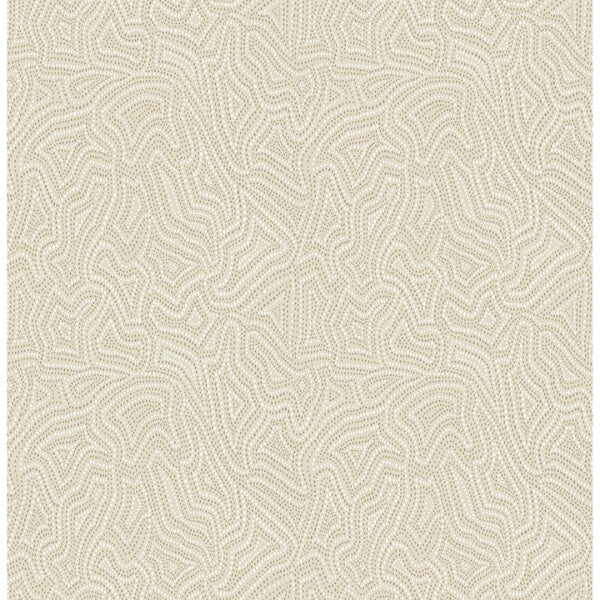 Hollenback Gold Dotted Abstract Wallpaper