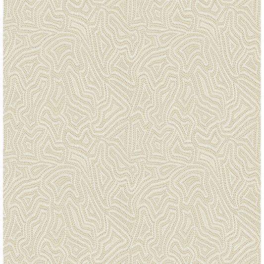 Hollenback Gold Dotted Abstract Wallpaper