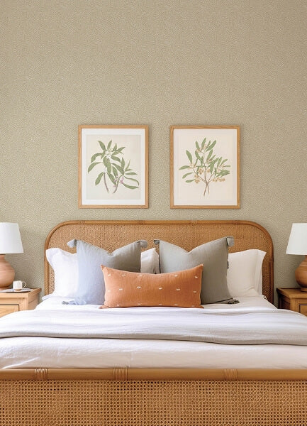 Hollenback Gold Dotted Abstract Wallpaper