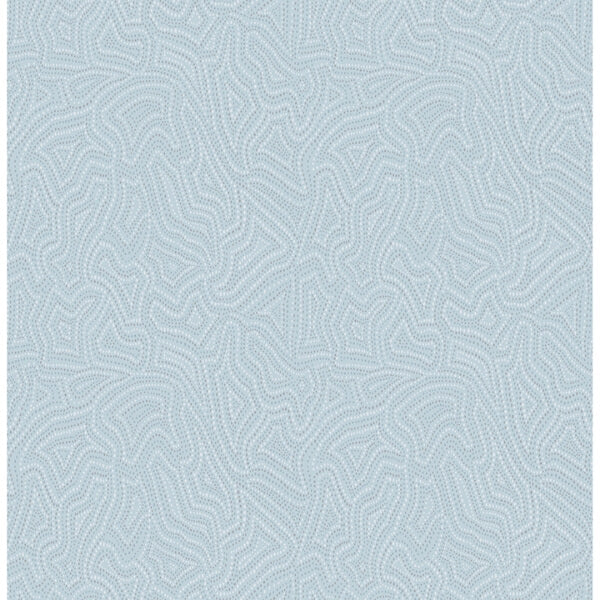 Hollenback Light Blue Dotted Abstract Wallpaper